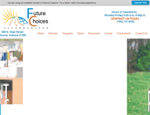 Tablet Screenshot of futurechoices.org